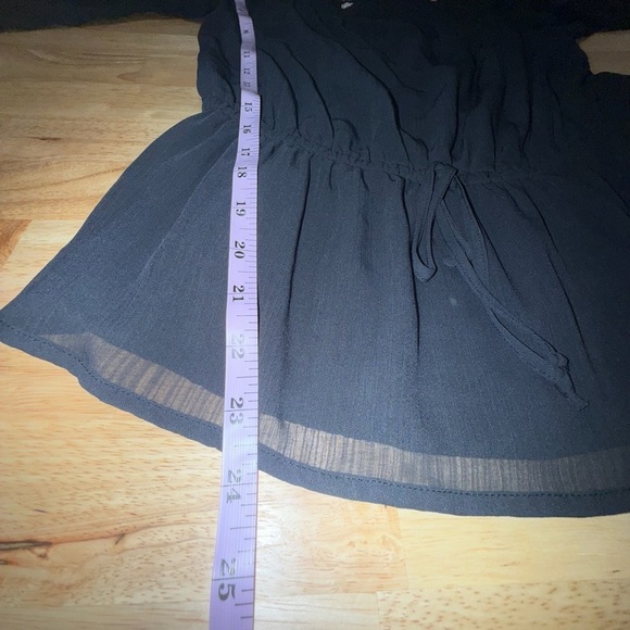 Abercrombie & Fitch Black Peplum 3/4 Sleeve Blouse - Picture 7 of 9